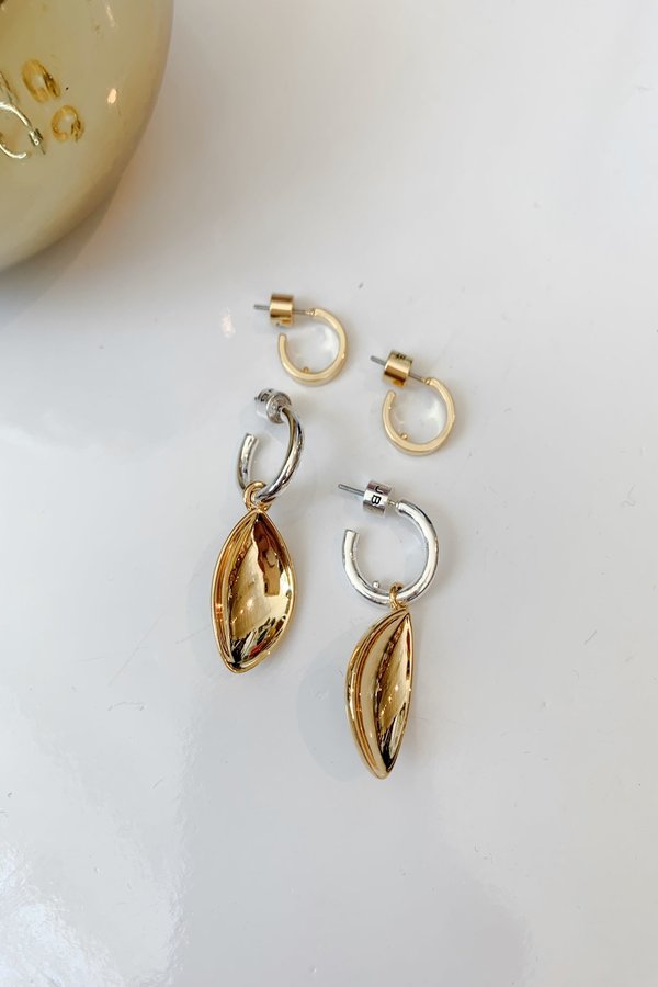 Jenny Bird Cordo Convertible Hoops - Gold/Silver Jenny Bird Cordo Convertible Hoops - Gold/Silver