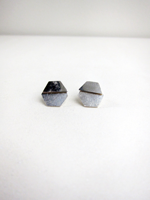 Kat Seale 2-Part Earrings Hexagons Kat Seale 2-Part Earrings Hexagons