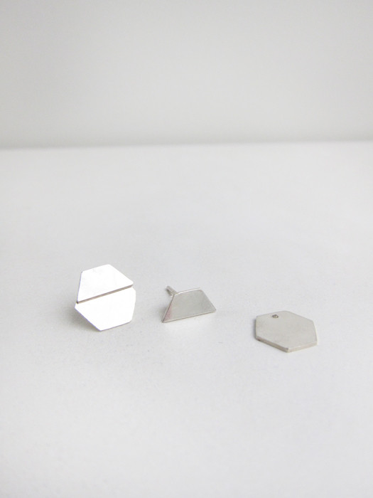 Kat Seale 2-Part Earrings Hexagons Kat Seale 2-Part Earrings Hexagons