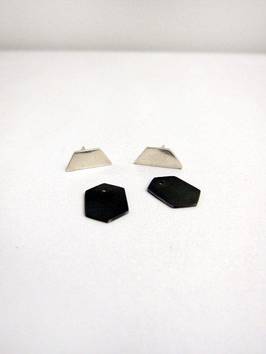 Kat Seale 2-Part Earrings Longer Trapezoid Kat Seale 2-Part Earrings Longer Trapezoid