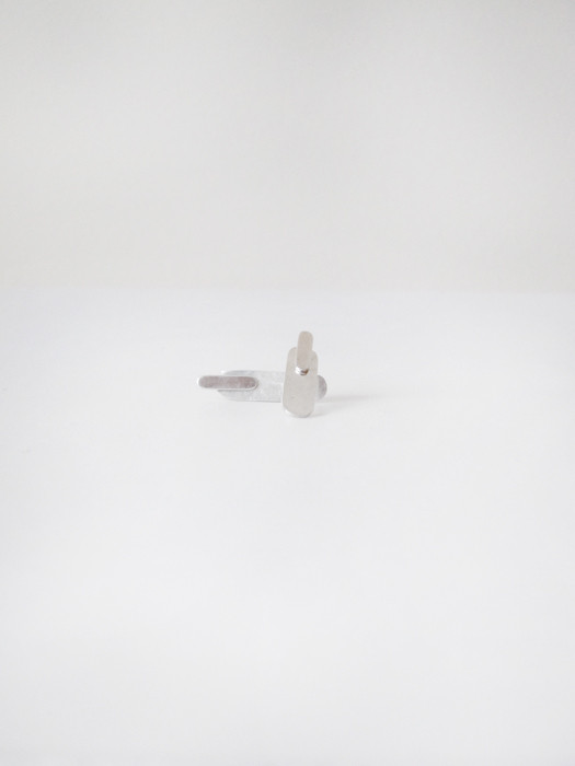 Kat Seale 2-Part Earrings Oblong Sterling Kat Seale 2-Part Earrings Oblong Sterling