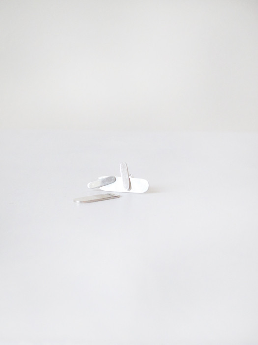 Kat Seale 2-Part Earrings Oblong Sterling Kat Seale 2-Part Earrings Oblong Sterling