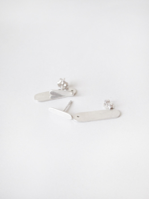 Kat Seale 2-Part Earrings Oblong Sterling Kat Seale 2-Part Earrings Oblong Sterling
