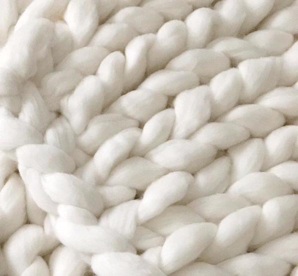 KIDS OHHIO Small Chunky Knit Blanket Garmentory