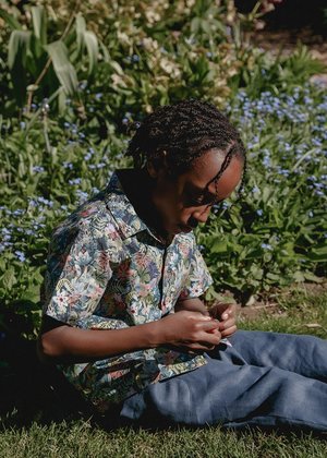 Kids Petits Vilains Adrien Aloha Shirt - Jungle Kids Petits Vilains Adrien Aloha Shirt - Jungle