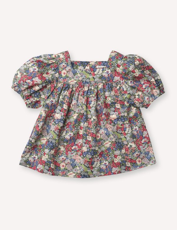 Kids Petits Vilains Anaïs Square Neck Blouse - Thorpe Red Kids Petits Vilains Anaïs Square Neck Blouse - Thorpe Red