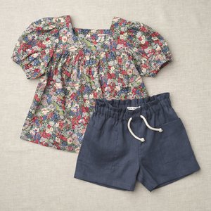 Kids Petits Vilains Anaïs Square Neck Blouse - Thorpe Red Kids Petits Vilains Anaïs Square Neck Blouse - Thorpe Red