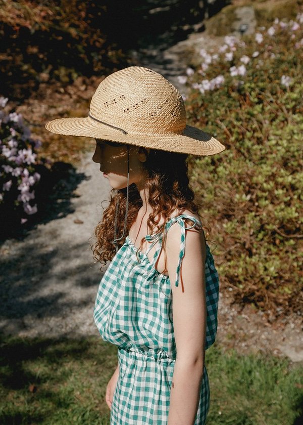 Kids Petits Vilains Monique Bubble Top - Green Gingham Kids Petits Vilains Monique Bubble Top - Green Gingham