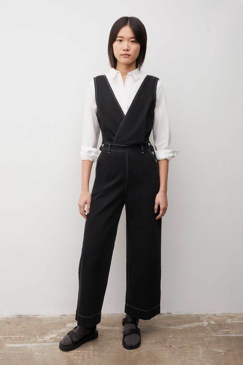 Kowtow Tokyo Jumpsuit - Black Denim | Garmentory