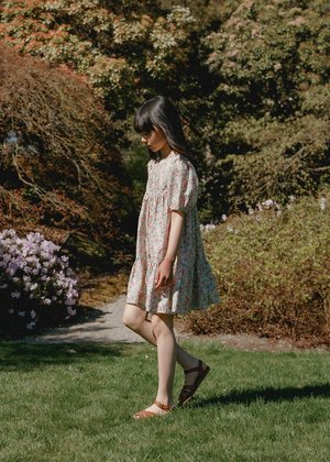 Kids Petits Vilains Clementine Puff Sleeve Dress - Annabella Kids Petits Vilains Clementine Puff Sleeve Dress - Annabella