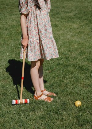 Kids Petits Vilains Clementine Puff Sleeve Dress - Annabella Kids Petits Vilains Clementine Puff Sleeve Dress - Annabella