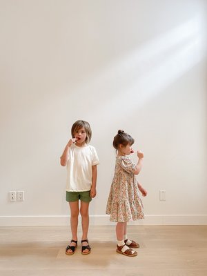 Kids Petits Vilains Clementine Puff Sleeve Dress - Annabella Kids Petits Vilains Clementine Puff Sleeve Dress - Annabella