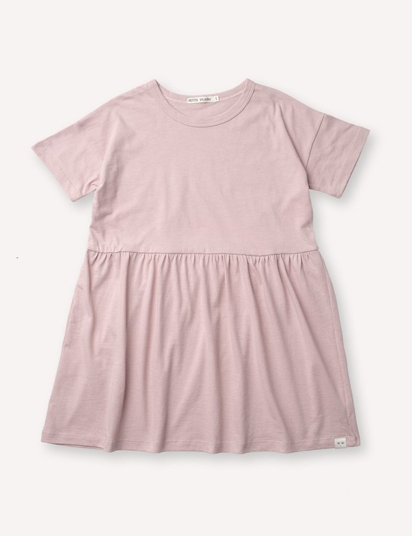 Kids Petits Vilains Martine T-Shirt Dress - Dusty Pink Kids Petits Vilains Martine T-Shirt Dress - Dusty Pink