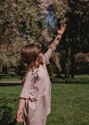 Kids Petits Vilains Martine T-Shirt Dress - Dusty Pink Kids Petits Vilains Martine T-Shirt Dress - Dusty Pink