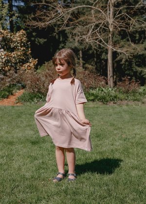 Kids Petits Vilains Martine T-Shirt Dress - Dusty Pink Kids Petits Vilains Martine T-Shirt Dress - Dusty Pink