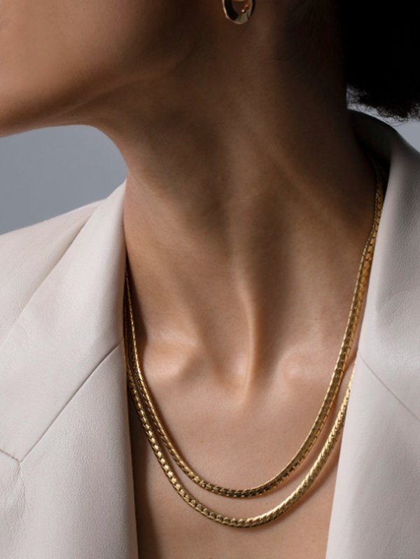 Jenny Bird Priya Double Strand Necklace - Gold Jenny Bird Priya Double Strand Necklace - Gold