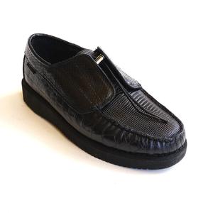 Sebago X Engineered Garments Coverdeck Exotic Shoes - Black
