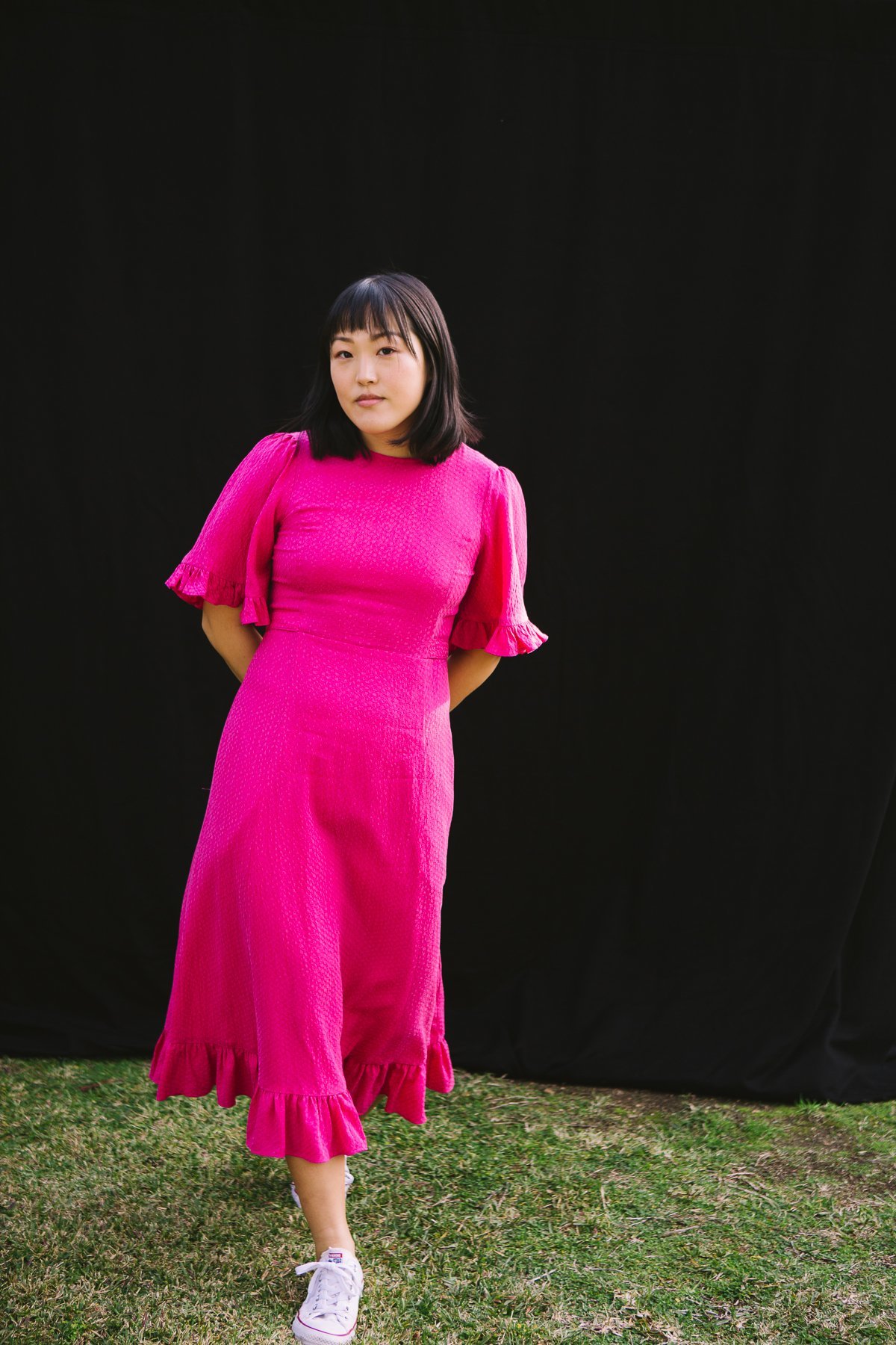 Myrtle Beverly Dress - Fuchsia - Image 2 of 9