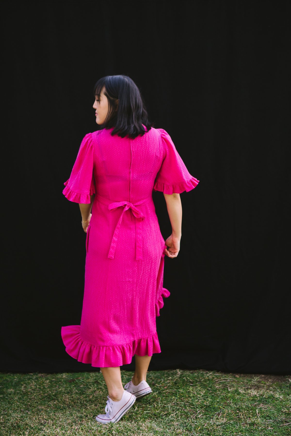 Myrtle Beverly Dress - Fuchsia - Image 3 of 9