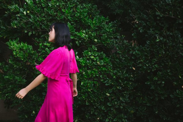 Myrtle Beverly Dress - Fuchsia