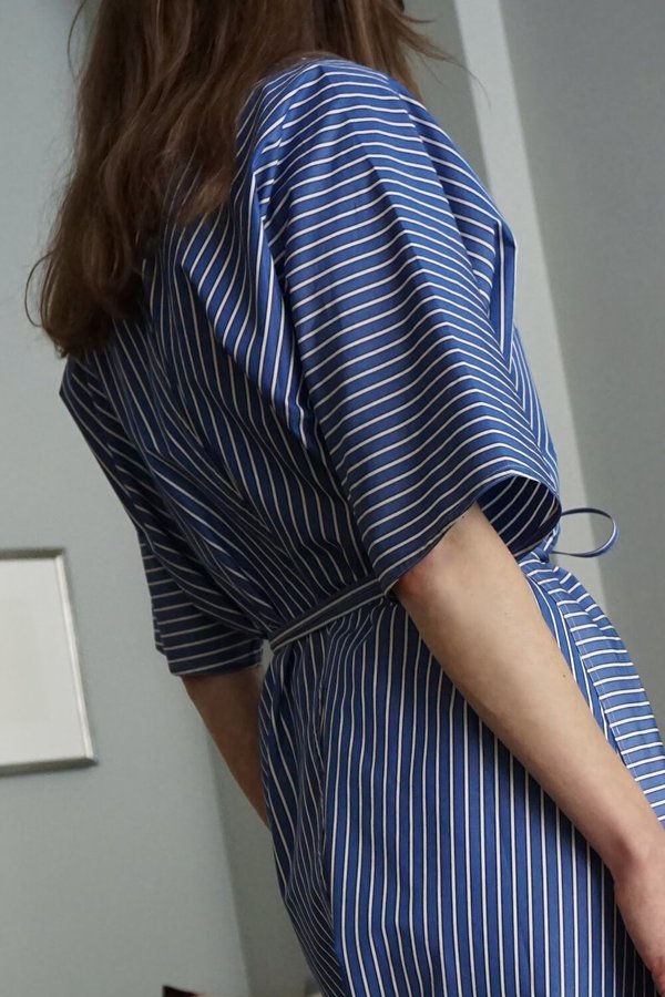 SOFIE D'HOORE DINA DRESS - blue stripe | Garmentory