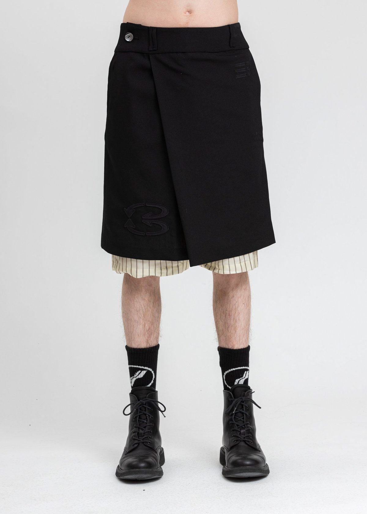 NAMESAKE Mink Layered Skirt - black | Garmentory