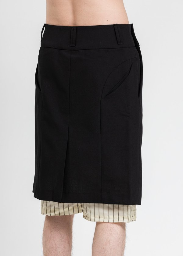 NAMESAKE Mink Layered Skirt - black | Garmentory