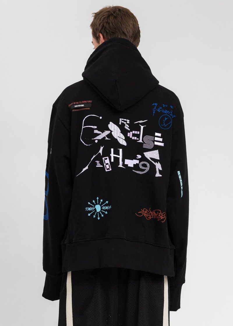 NAMESAKE Sava Oversized Drawcord Hoodie - Black | Garmentory