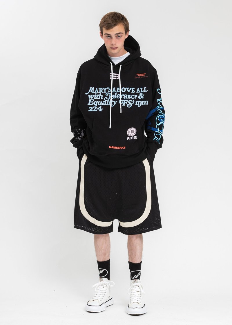 NAMESAKE Sava Oversized Drawcord Hoodie - Black | Garmentory