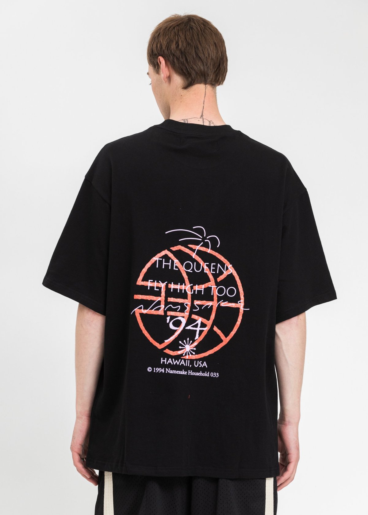 NAMESAKE Sava Oversized Vacay T-Shirt - black | Garmentory