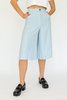 Vintage High Rise Culottes pants - Baby Blue - Thumbnail 3