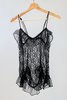 Vintage Lace Ruffle Cami - black - Thumbnail 1