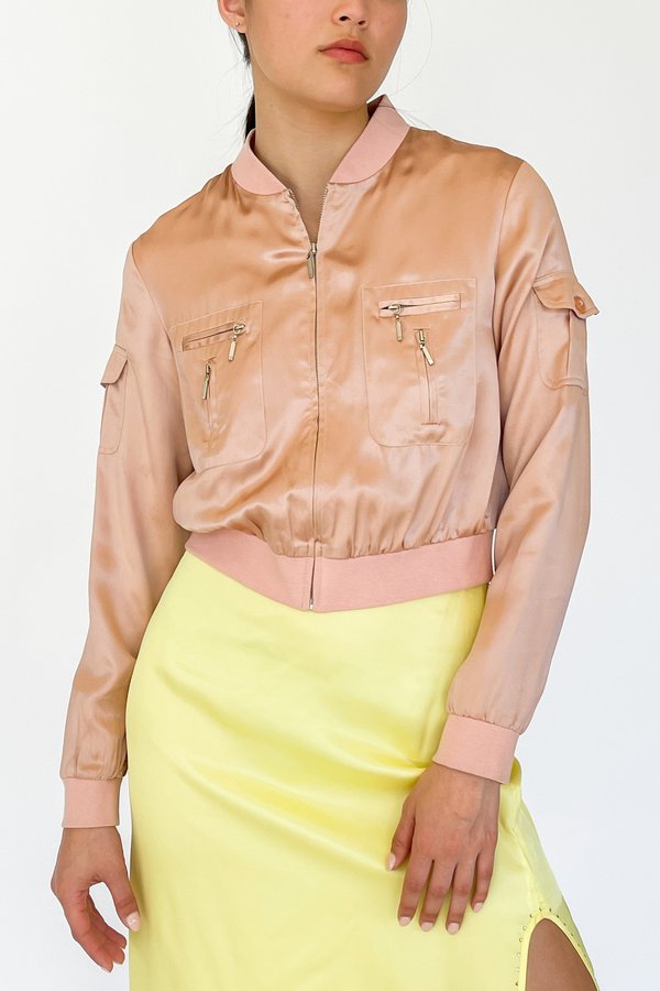 blush cropped jacket