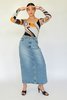 Vintage High Rise Denim Skirt - Thumbnail 1