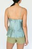 Vintage Satin Silk Beaded Cami - Sea Glass - Thumbnail 4