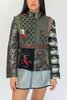 Vintage Textile Collage Print Jacket - Thumbnail 3
