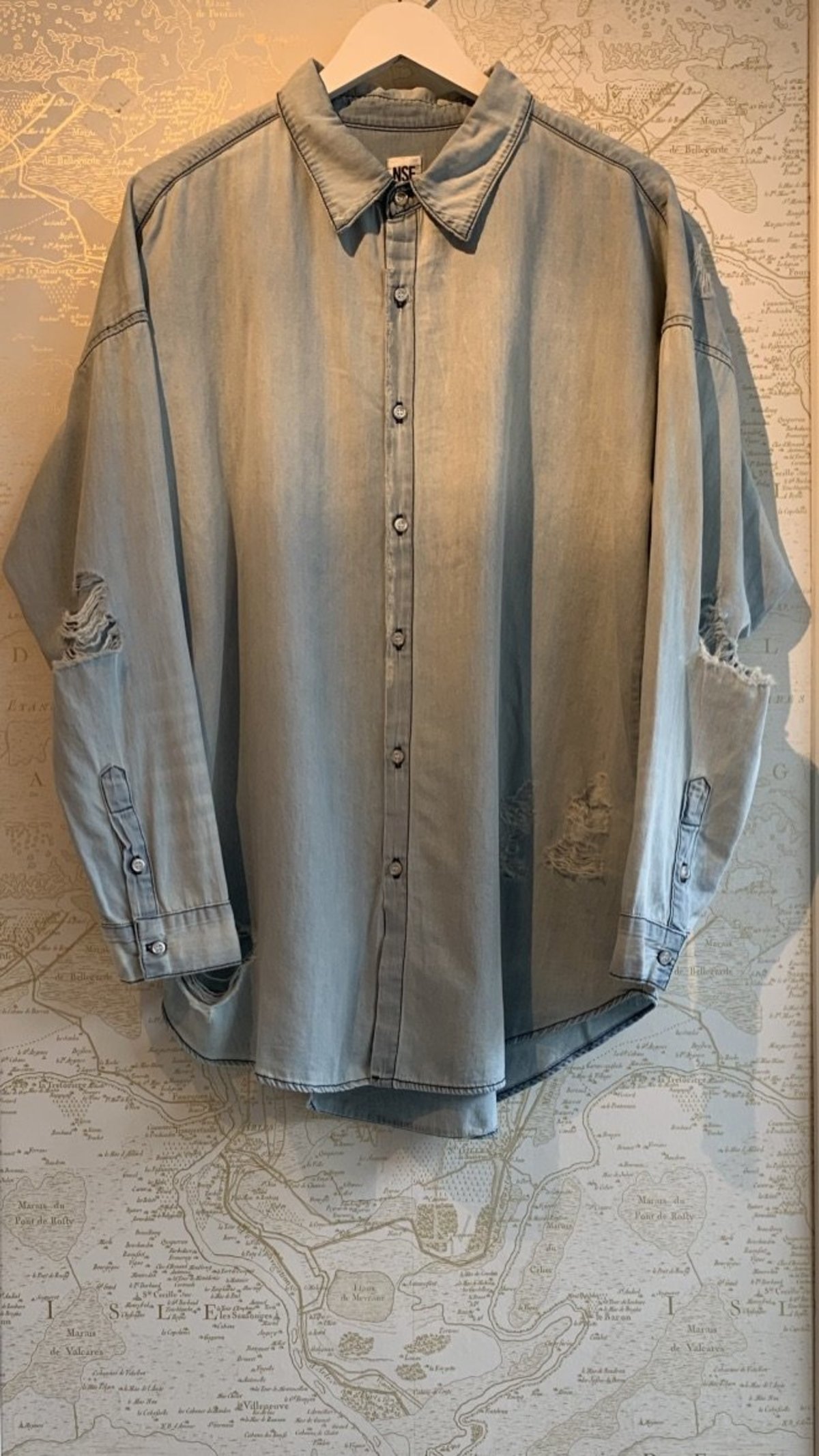 NSF Amada Boyfriend Button Down Shirt - Image 1 of 4