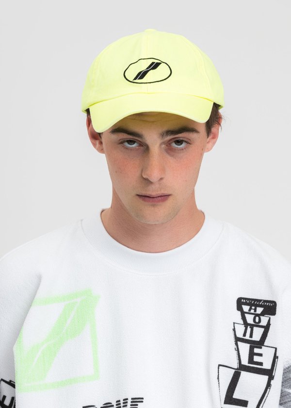 we11done neon New WE11DONE Logo Cap - yellow we11done neon New WE11DONE Logo Cap - yellow