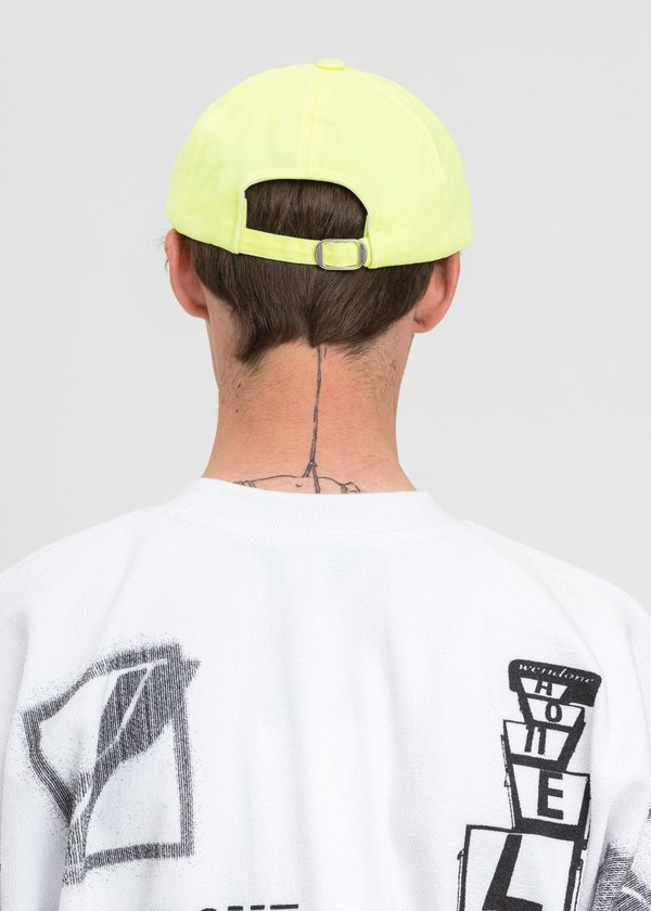 we11done neon New WE11DONE Logo Cap - yellow we11done neon New WE11DONE Logo Cap - yellow