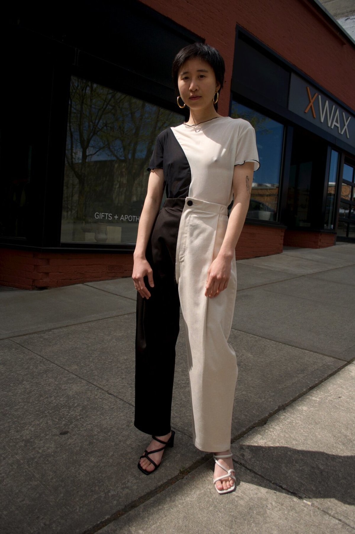 Nin Zoot Pant - Black/White - Image 3 of 4