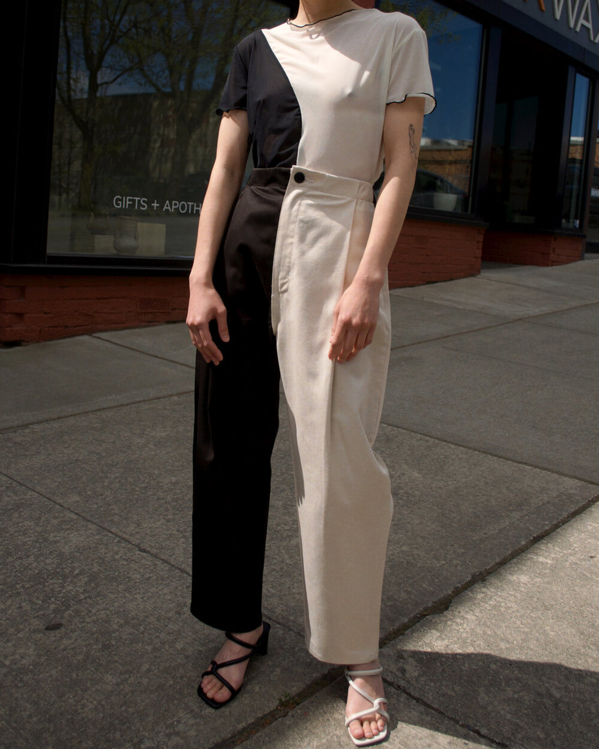 Nin Zoot Pant - Black/White - Image 4 of 4