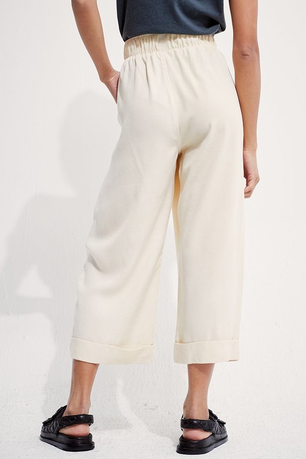 back beat rags Tencel Fleur Pants - Creme back beat rags Tencel Fleur Pants - Creme