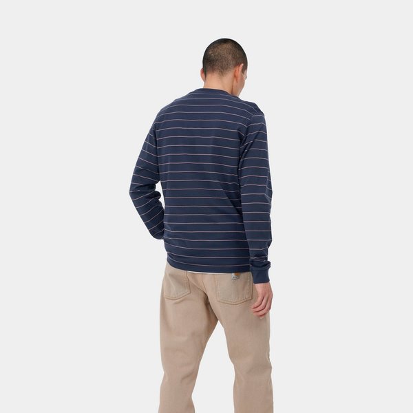 CARHARTT WIP L/S DENTON T-SHIRT - blue CARHARTT WIP L/S DENTON T-SHIRT - blue