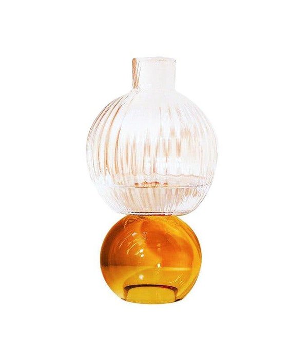 Natalia Criado Crystal Flower Vase - amber Natalia Criado Crystal Flower Vase - amber