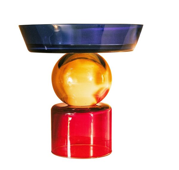 Natalia Criado Col Fruit Vase - blue/red/amber Natalia Criado Col Fruit Vase - blue/red/amber