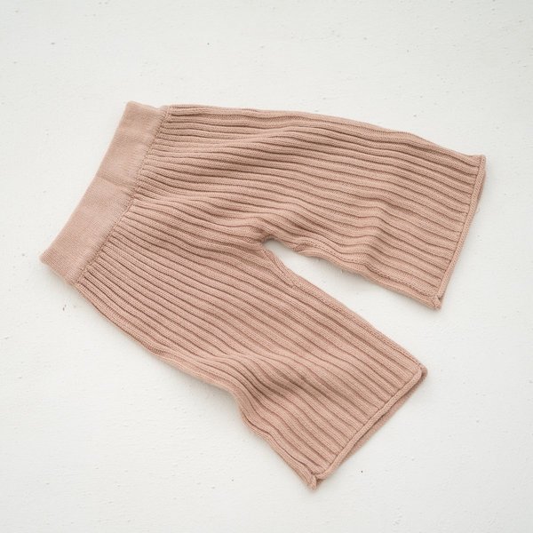 kids unisex Illoura the Label Essential Rib Knit Pant - Strawberry kids unisex Illoura the Label Essential Rib Knit Pant - Strawberry