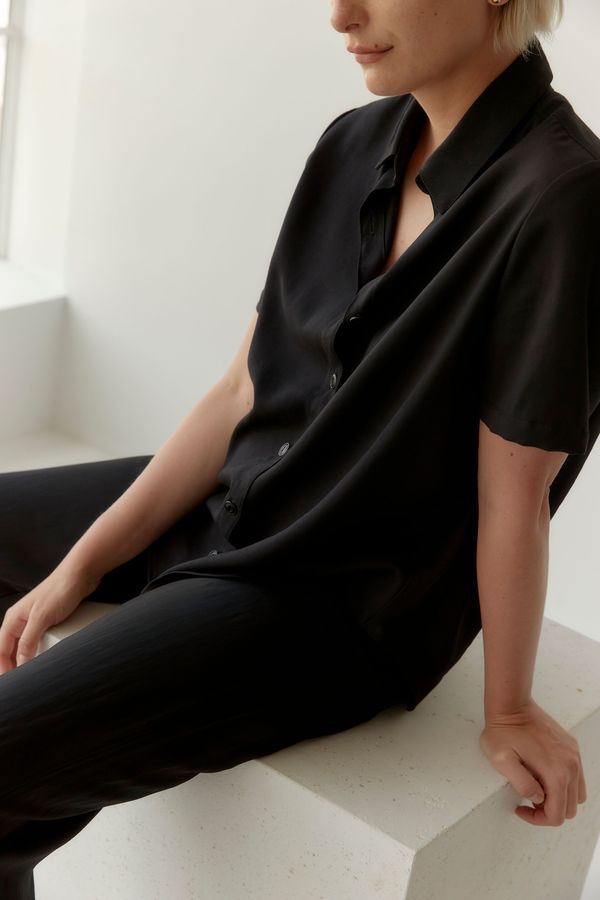 Mina Day Shirt - Black Mina Day Shirt - Black
