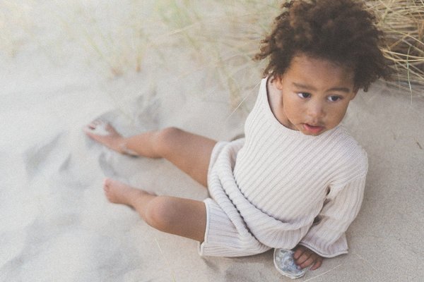 Kids Illoura the Label Essential Rib Knit Shorts - Biscuit Kids Illoura the Label Essential Rib Knit Shorts - Biscuit