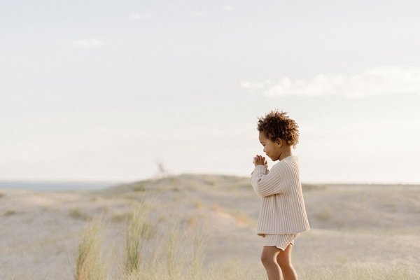 Kids Illoura the Label Essential Rib Knit Shorts - Biscuit Kids Illoura the Label Essential Rib Knit Shorts - Biscuit