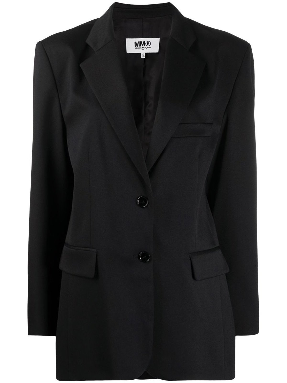 MM6 Maison Margiela Black Blazer - Black | Garmentory